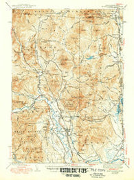 North Conway New Hampshire Historical topographic map, 1:62500 scale, 15 X 15 Minute, Year 1945