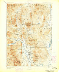 North Conway New Hampshire Historical topographic map, 1:62500 scale, 15 X 15 Minute, Year 1894