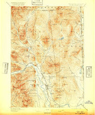 North Conway New Hampshire Historical topographic map, 1:62500 scale, 15 X 15 Minute, Year 1896