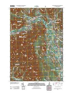 North Conway West New Hampshire Historical topographic map, 1:24000 scale, 7.5 X 7.5 Minute, Year 2012