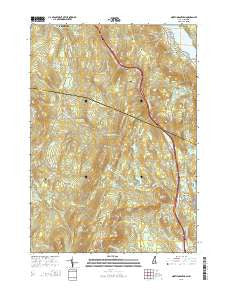 North Grantham New Hampshire Current topographic map, 1:24000 scale, 7.5 X 7.5 Minute, Year 2015