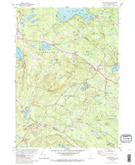 Northwood New Hampshire Historical topographic map, 1:24000 scale, 7.5 X 7.5 Minute, Year 1981