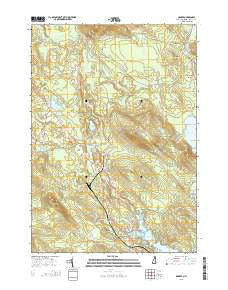 Ossipee New Hampshire Current topographic map, 1:24000 scale, 7.5 X 7.5 Minute, Year 2015