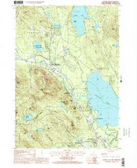 Ossipee Lake New Hampshire Historical topographic map, 1:24000 scale, 7.5 X 7.5 Minute, Year 1998