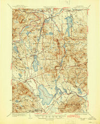 Ossipee Lake New Hampshire Historical topographic map, 1:62500 scale, 15 X 15 Minute, Year 1930