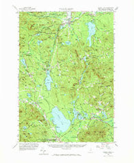 Ossipee Lake New Hampshire Historical topographic map, 1:62500 scale, 15 X 15 Minute, Year 1958