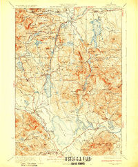 Ossipee Lake New Hampshire Historical topographic map, 1:62500 scale, 15 X 15 Minute, Year 1930