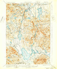 Ossipee Lake New Hampshire Historical topographic map, 1:62500 scale, 15 X 15 Minute, Year 1930