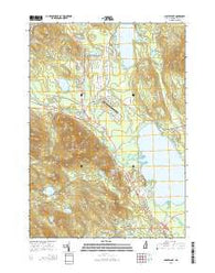 Ossipee Lake New Hampshire Current topographic map, 1:24000 scale, 7.5 X 7.5 Minute, Year 2015