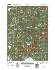 Parker Mountain New Hampshire Historical topographic map, 1:24000 scale, 7.5 X 7.5 Minute, Year 2012