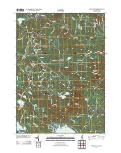 Parker Mountain New Hampshire Historical topographic map, 1:24000 scale, 7.5 X 7.5 Minute, Year 2012
