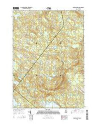Parker Mountain New Hampshire Current topographic map, 1:24000 scale, 7.5 X 7.5 Minute, Year 2015