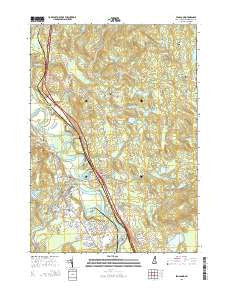 Penacook New Hampshire Current topographic map, 1:24000 scale, 7.5 X 7.5 Minute, Year 2015