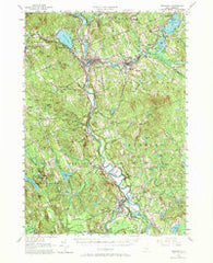 Penacook New Hampshire Historical topographic map, 1:62500 scale, 15 X 15 Minute, Year 1956