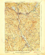 Penacook New Hampshire Historical topographic map, 1:62500 scale, 15 X 15 Minute, Year 1927