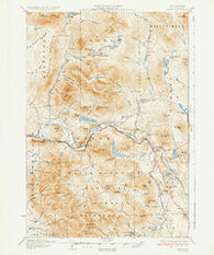 Percy New Hampshire Historical topographic map, 1:62500 scale, 15 X 15 Minute, Year 1934