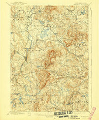 Peterboro New Hampshire Historical topographic map, 1:62500 scale, 15 X 15 Minute, Year 1900