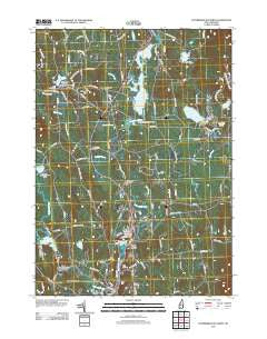 Peterborough North New Hampshire Historical topographic map, 1:24000 scale, 7.5 X 7.5 Minute, Year 2012