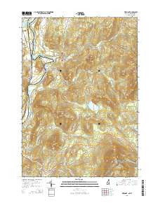 Piermont New Hampshire Current topographic map, 1:24000 scale, 7.5 X 7.5 Minute, Year 2015