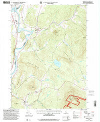 Piermont New Hampshire Historical topographic map, 1:24000 scale, 7.5 X 7.5 Minute, Year 1996