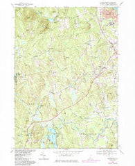 Pinardville New Hampshire Historical topographic map, 1:24000 scale, 7.5 X 7.5 Minute, Year 1968