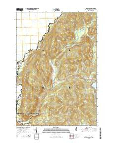 Pittsburg New Hampshire Current topographic map, 1:24000 scale, 7.5 X 7.5 Minute, Year 2015