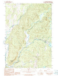 Pittsburg New Hampshire Historical topographic map, 1:24000 scale, 7.5 X 7.5 Minute, Year 1989