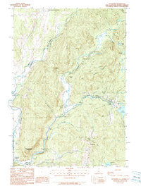 Pittsburg New Hampshire Historical topographic map, 1:24000 scale, 7.5 X 7.5 Minute, Year 1989