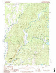 Pittsburg New Hampshire Historical topographic map, 1:24000 scale, 7.5 X 7.5 Minute, Year 1989