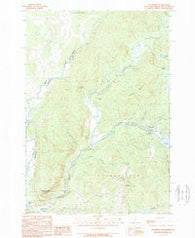 Pittsburg New Hampshire Historical topographic map, 1:24000 scale, 7.5 X 7.5 Minute, Year 1989
