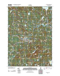 Pittsfield New Hampshire Historical topographic map, 1:24000 scale, 7.5 X 7.5 Minute, Year 2012