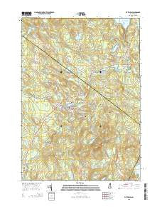 Pittsfield New Hampshire Current topographic map, 1:24000 scale, 7.5 X 7.5 Minute, Year 2015