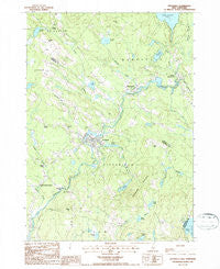 Pittsfield New Hampshire Historical topographic map, 1:24000 scale, 7.5 X 7.5 Minute, Year 1987