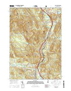 Plymouth New Hampshire Current topographic map, 1:24000 scale, 7.5 X 7.5 Minute, Year 2015