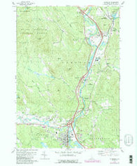Plymouth New Hampshire Historical topographic map, 1:24000 scale, 7.5 X 7.5 Minute, Year 1980