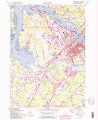 Portsmouth New Hampshire Historical topographic map, 1:24000 scale, 7.5 X 7.5 Minute, Year 1956