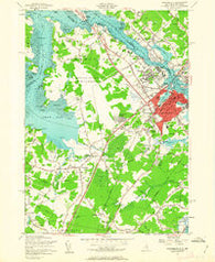 Portsmouth New Hampshire Historical topographic map, 1:24000 scale, 7.5 X 7.5 Minute, Year 1956