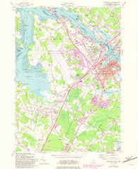 Portsmouth New Hampshire Historical topographic map, 1:24000 scale, 7.5 X 7.5 Minute, Year 1956