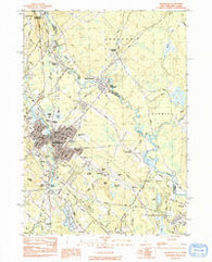 Rochester New Hampshire Historical topographic map, 1:24000 scale, 7.5 X 7.5 Minute, Year 1983