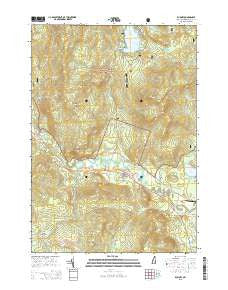 Rumney New Hampshire Current topographic map, 1:24000 scale, 7.5 X 7.5 Minute, Year 2015