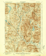 Rumney New Hampshire Historical topographic map, 1:62500 scale, 15 X 15 Minute, Year 1932