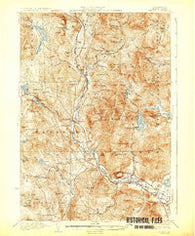 Rumney New Hampshire Historical topographic map, 1:62500 scale, 15 X 15 Minute, Year 1932