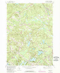 Sandown New Hampshire Historical topographic map, 1:24000 scale, 7.5 X 7.5 Minute, Year 1981