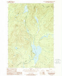 Second Connecticut Lake New Hampshire Historical topographic map, 1:24000 scale, 7.5 X 7.5 Minute, Year 1989