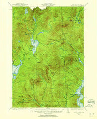 Second Lake New Hampshire Historical topographic map, 1:62500 scale, 15 X 15 Minute, Year 1927