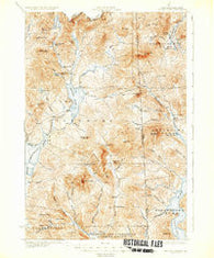Second Lake New Hampshire Historical topographic map, 1:62500 scale, 15 X 15 Minute, Year 1932