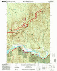 Shelburne New Hampshire Historical topographic map, 1:24000 scale, 7.5 X 7.5 Minute, Year 1995