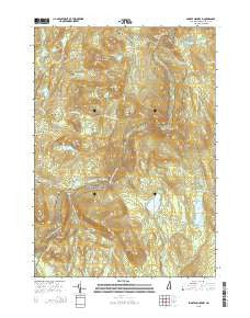Smarts Mountain New Hampshire Current topographic map, 1:24000 scale, 7.5 X 7.5 Minute, Year 2015