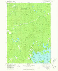 Squam Mountains New Hampshire Historical topographic map, 1:24000 scale, 7.5 X 7.5 Minute, Year 1980