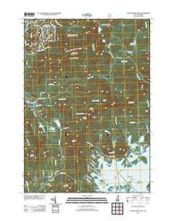 Squam Mountains New Hampshire Historical topographic map, 1:24000 scale, 7.5 X 7.5 Minute, Year 2012